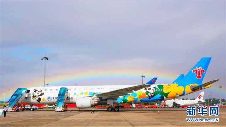 中国南方航空の中国国際輸入博覧会特別塗装機が初飛行―中国