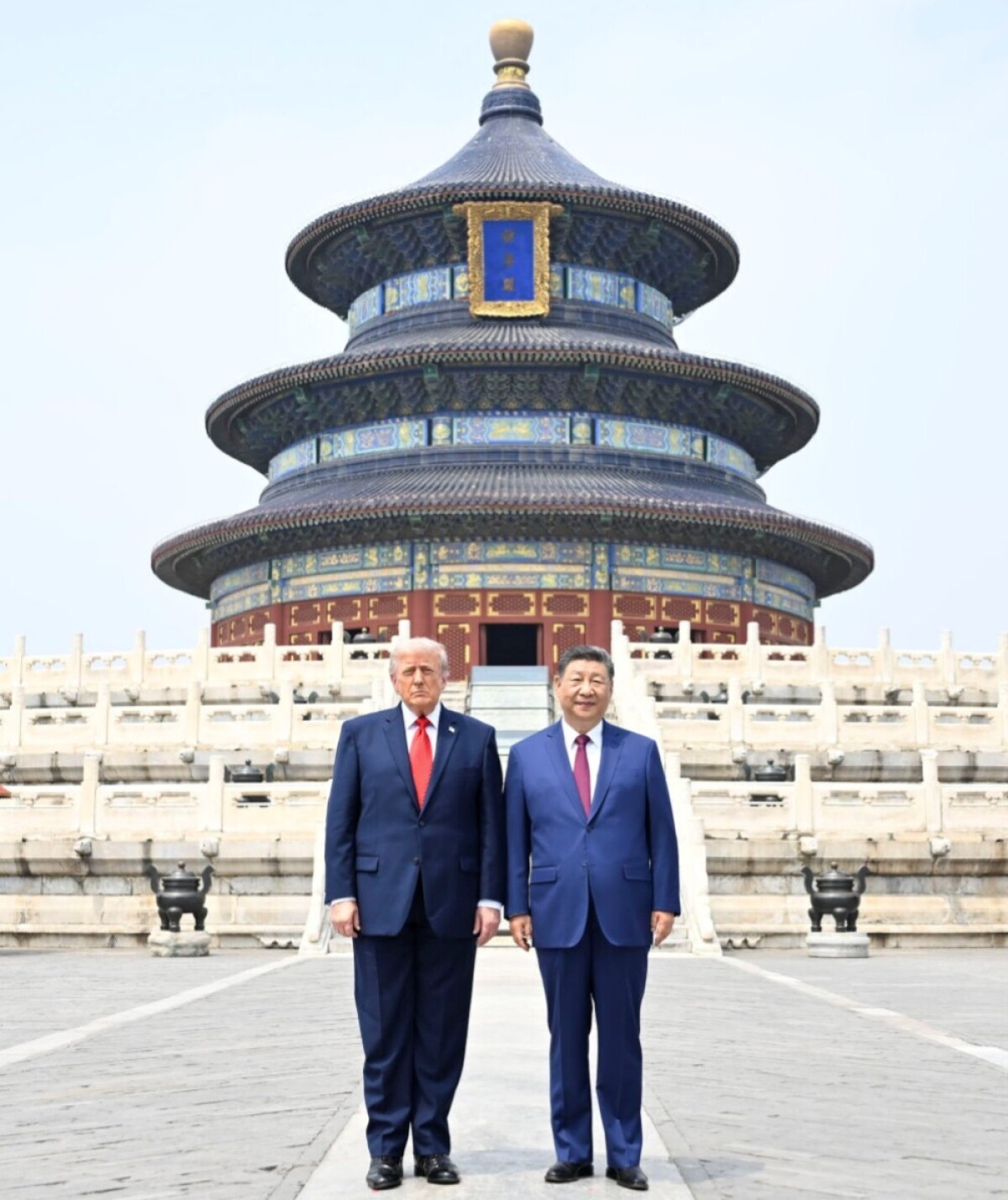 習近平主席とトランプ米大統領、天壇公園を見学