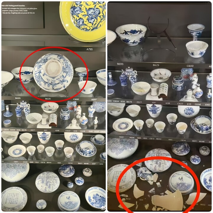 大英博物館で中国の青花磁器2点が破損、碗が落下―中国メディア